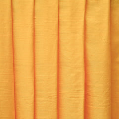 Bright Saffron Yellow Silk Dupioni Curtain Panels