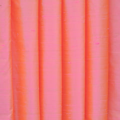 Pink And Gold Silk Dupioni Curtain Panels