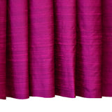 Dark Fuchsia Pink Silk Dupioni Curtain Panels