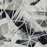 Abstract Triangles Printed Cotton Embroidery Curtain Panels