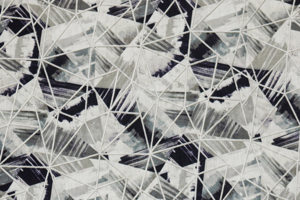 Abstract Triangles Cotton Fabric By The Metre