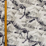 Abstract Triangles Printed Cotton Embroidery Curtain Panels