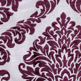 Purple Burntout Velvet Fabric By The Metre