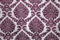 Purple Burntout Velvet Fabric By The Metre