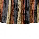 Ombre Striped Rust, Gold Crushed Velvet Curtain Panels