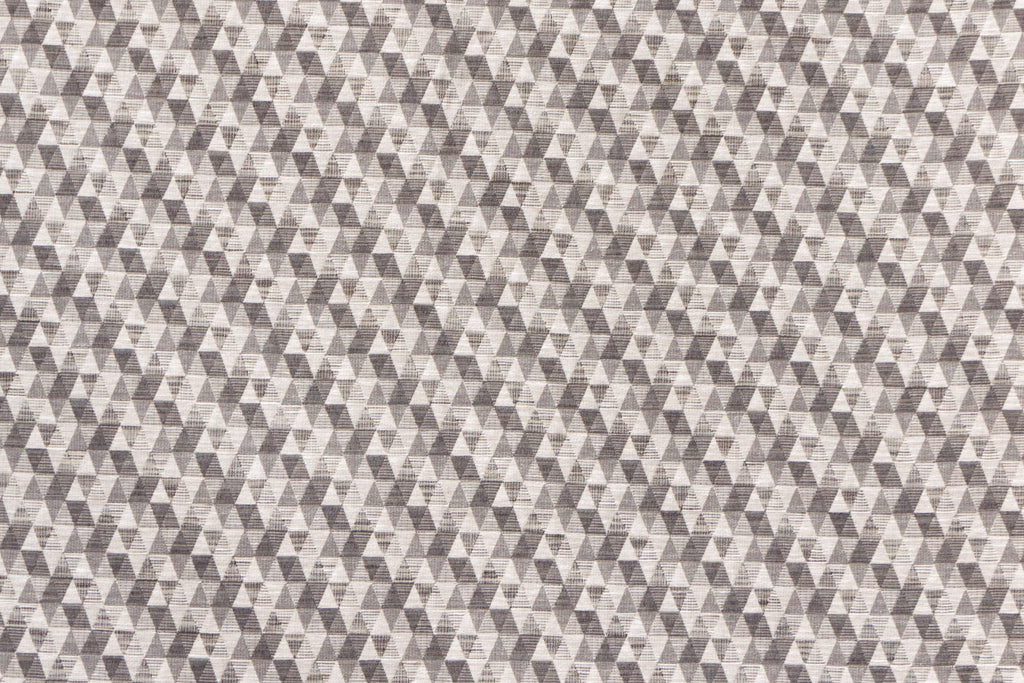 Beige Triangles Jacquard Weave Geometric Curtain Panels