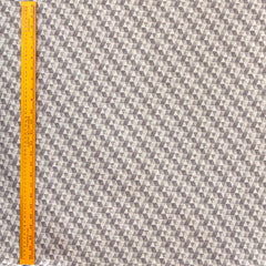 Beige Triangles Jacquard Velvet Fabric By The Metre
