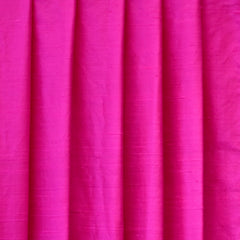 Fuchsia Pink Silk Dupioni Curtain Panels