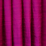 Dark Fuchsia Pink Silk Dupioni Curtain Panels