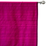 Dark Fuchsia Pink Silk Dupioni Curtain Panels