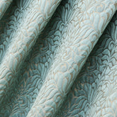 Teal Jacquard Fabric By The Metre