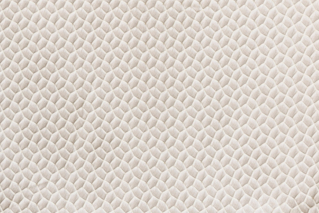 Cream Hexagon Geometric Jacquard Weaved Curtain Panels