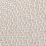 Cream Hexagon Jacquard Fabric By The Metre