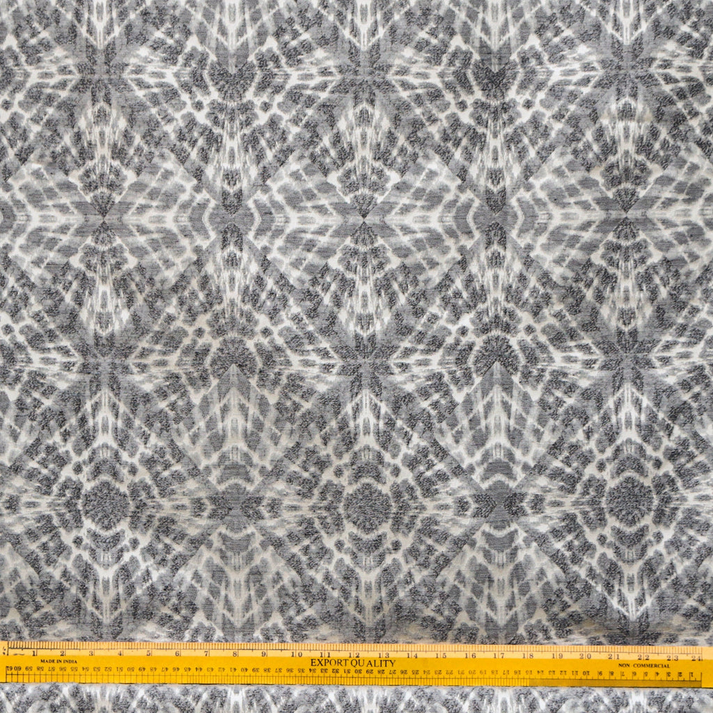 Gray Tie N Dye Jacquard Fabric By The Metre