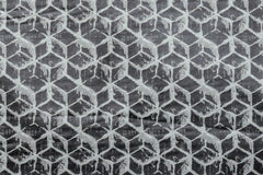 Gray Blocks Jacquard Fabric By The Metre