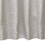 Beigish Gray Hexagon Geometric Jacquard Weave Curtain Panels