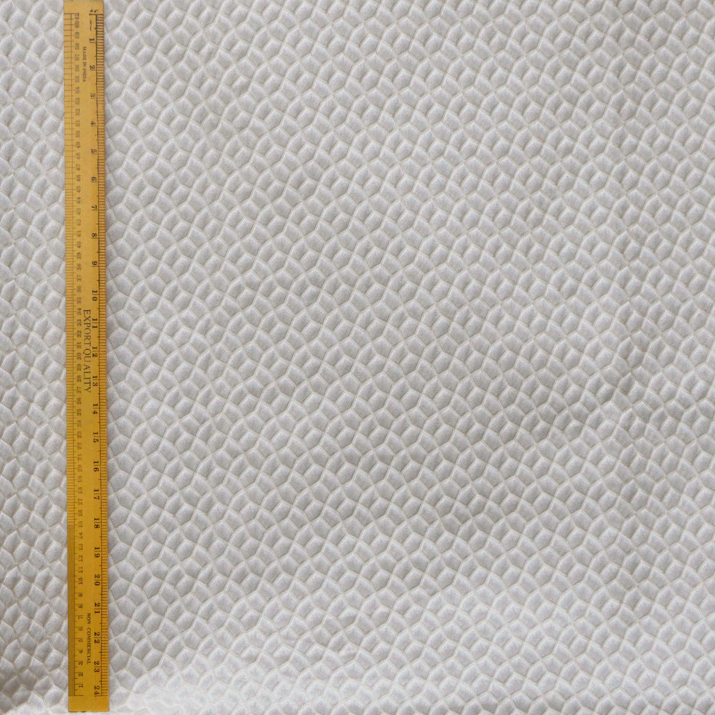 Gray Hexagon Jacquard Fabric By The Metre