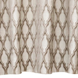 Beige Ogee Jacquard Fabric By The Metre