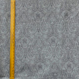 Gray Ancient Damask Jacquard Weave Curtain Panels