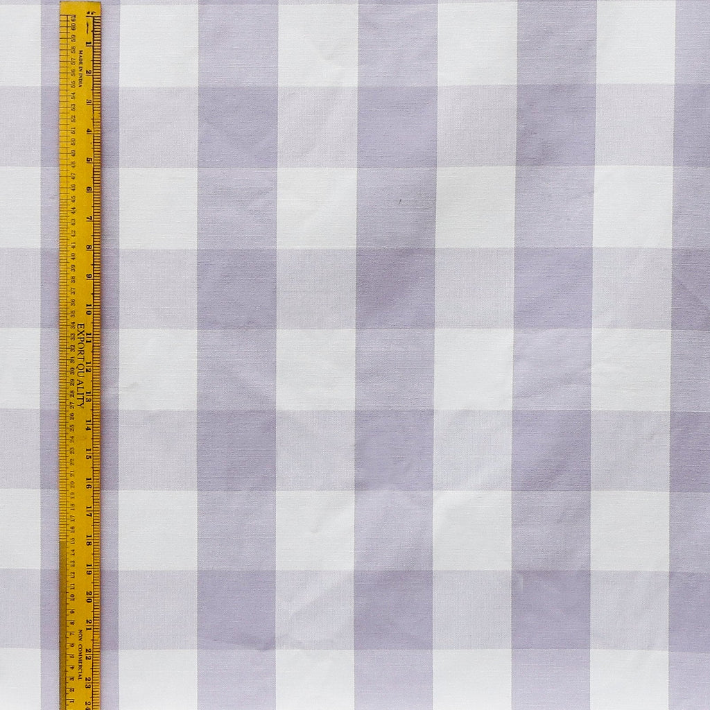 Light Purple And Ivory Cotton Fabric By The Metre