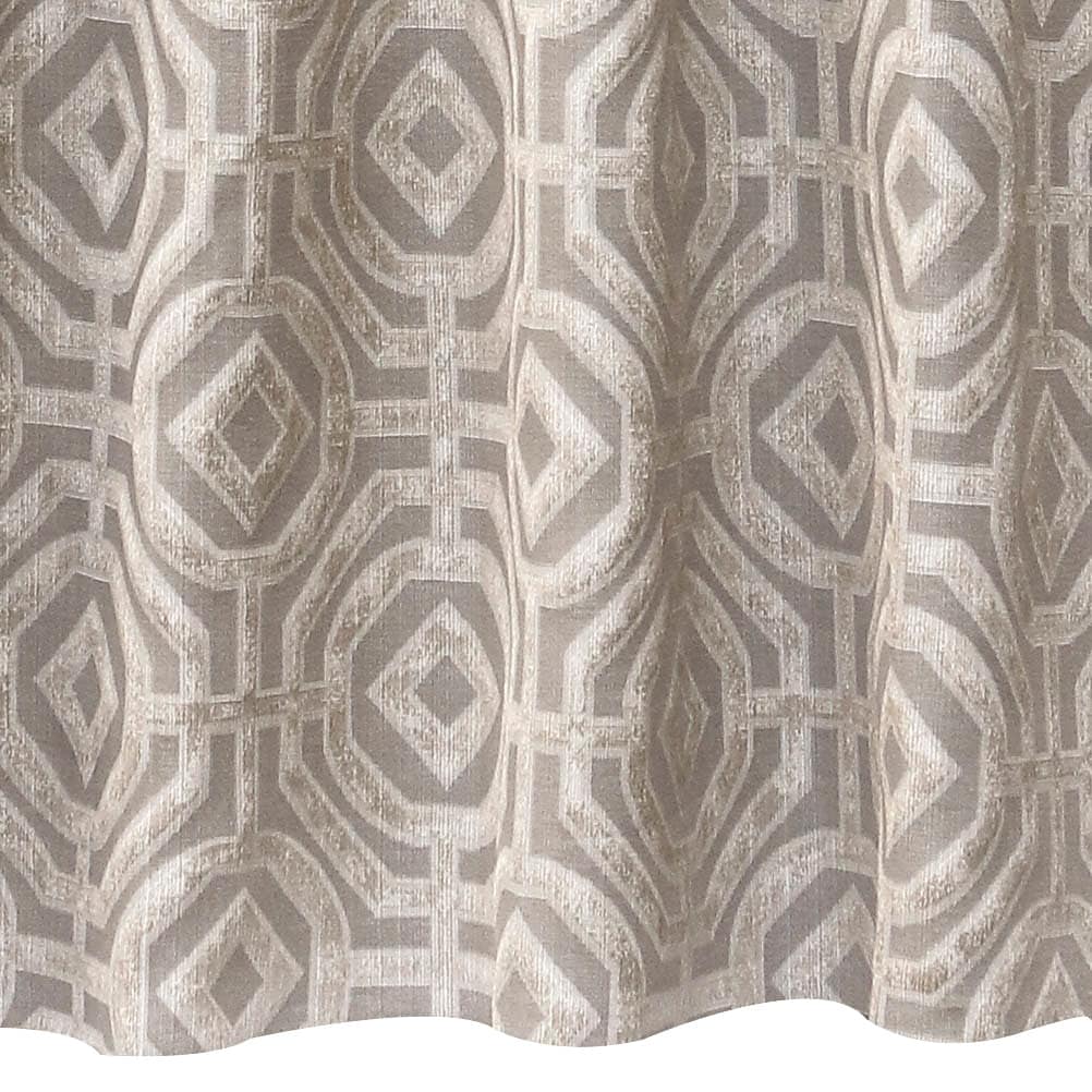 Double Width Beige Jacquard Fabric By The Metre