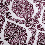 Purple Burntout Velvet Fabric By The Metre