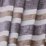 Beige And Purple Chenille Jacquard Velvet Fabric By The Metre
