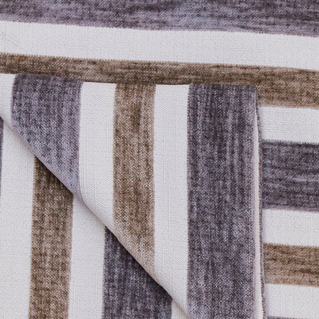 Beige And Purple Chenille Jacquard Velvet Fabric By The Metre