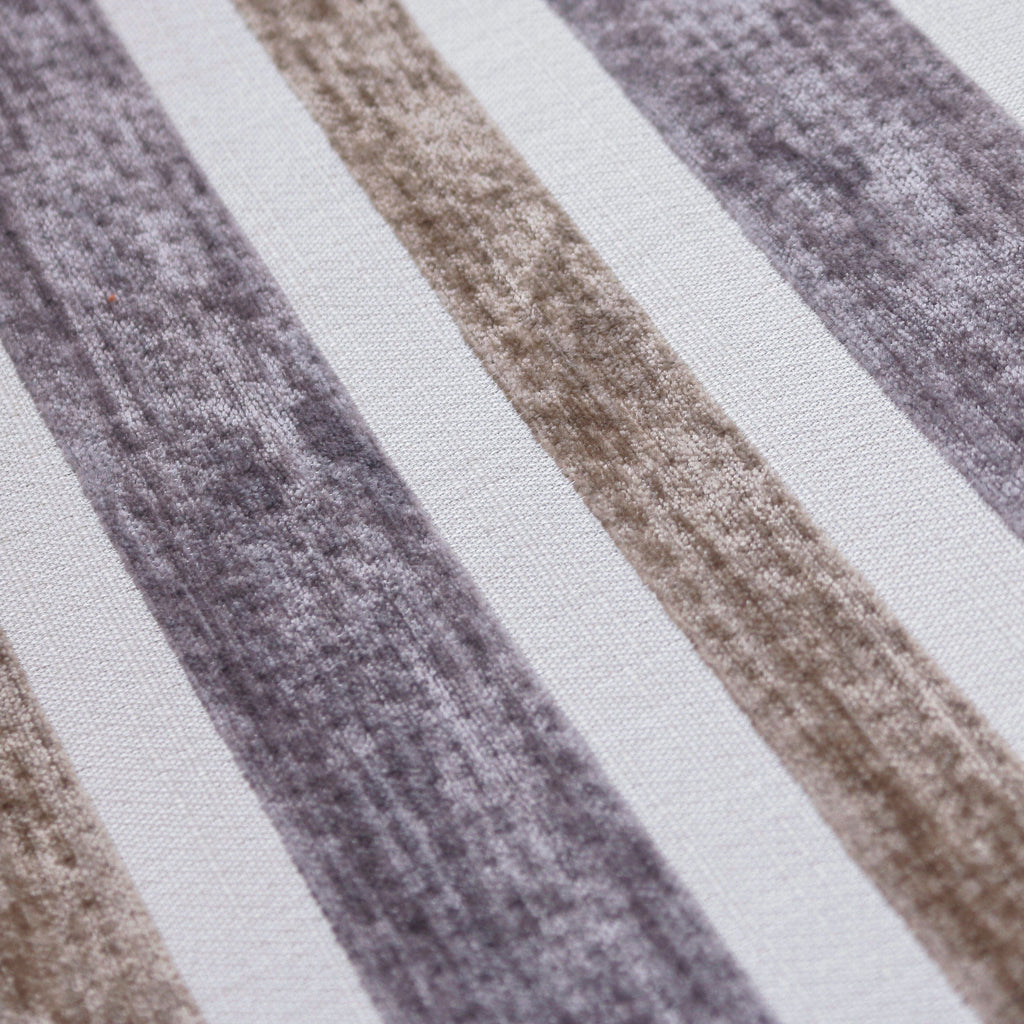 Beige And Purple Chenille Jacquard Velvet Fabric By The Metre