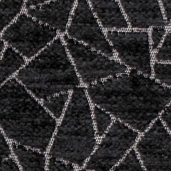 Black Web Jacquard Velvet Fabric By The Metre