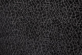 Black Gray Web Jacquard Velvet Abstract Curtain Panels