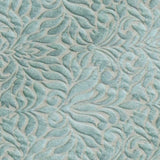 Teal Floral Damask Jacquard Weave Curtain Panels