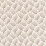 Cream Hexagon Geometric Jacquard Weaved Curtain Panels