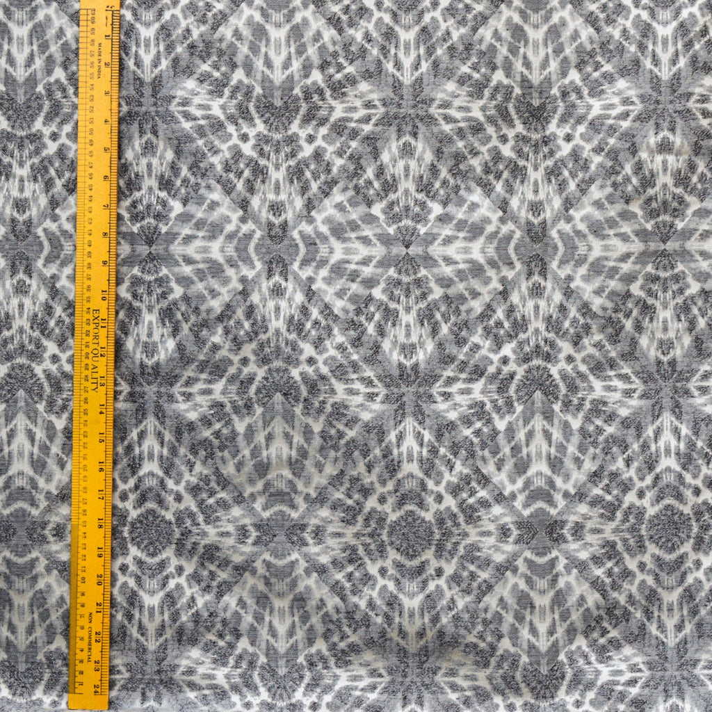 Gray Tie N Dye Jacquard Fabric By The Metre