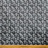 Shaded of Gray Blocks Jacquard Weave Curtain Panels