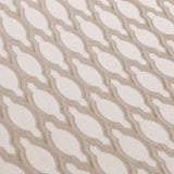 Beige Ogee Geometric Jacquard Weave Curtain Panels