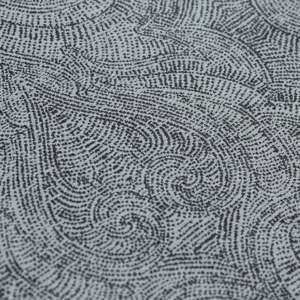 Gray Ancient Damask Jacquard Weave Curtain Panels