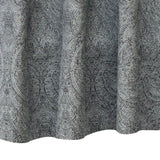 Gray Ancient Damask Jacquard Weave Curtain Panels