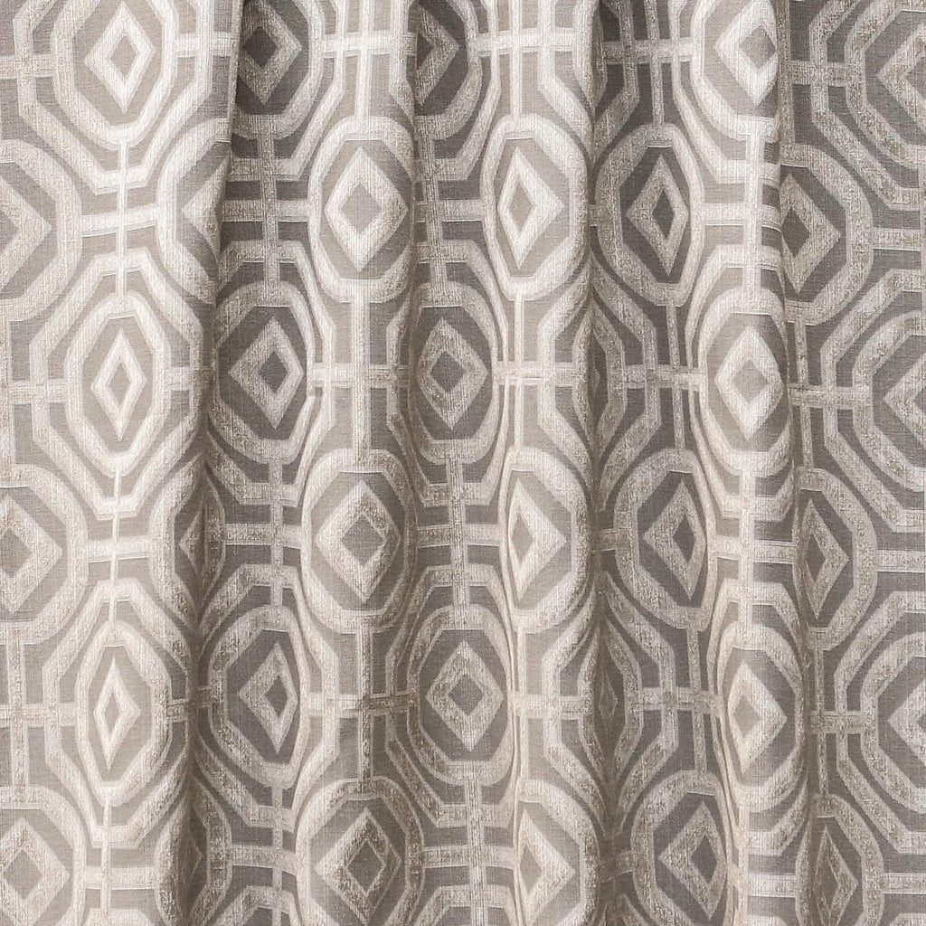 Double Width Beige Jacquard Fabric By The Metre