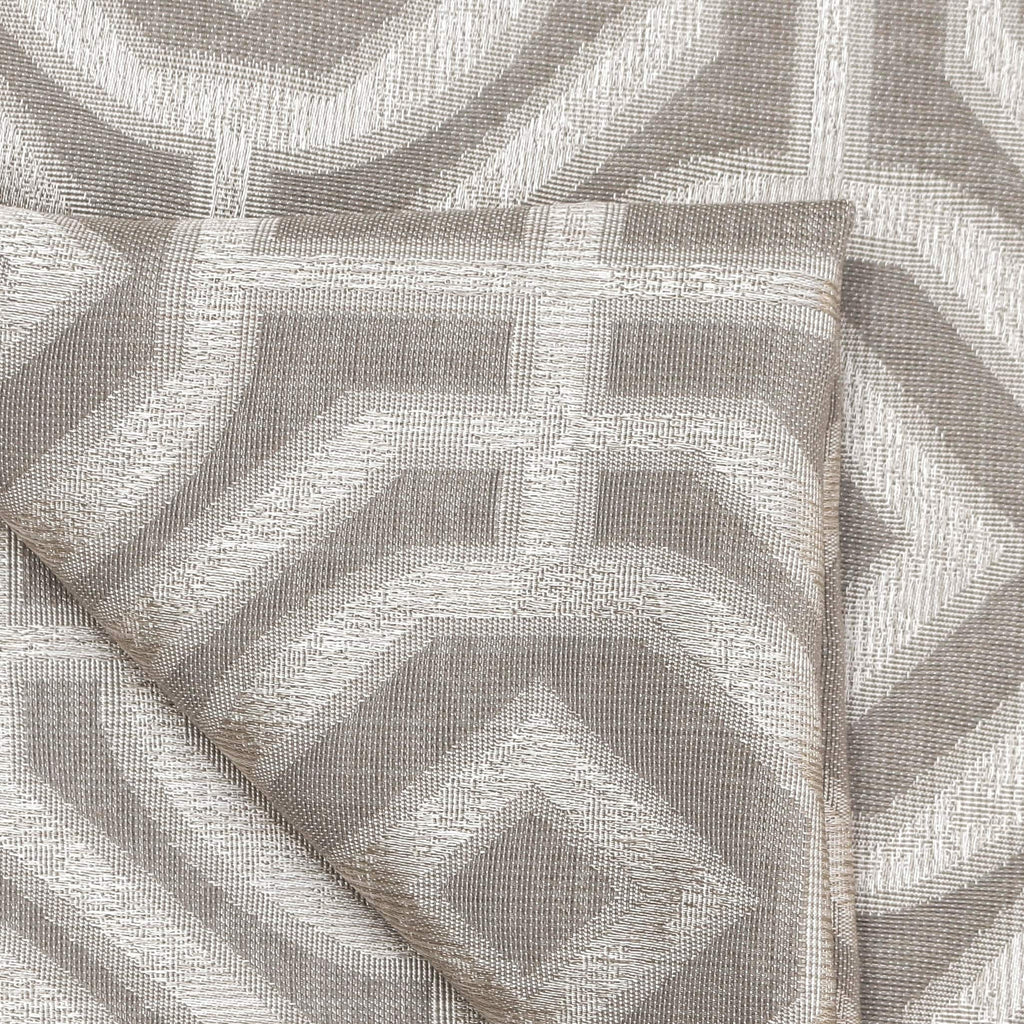 Double Width Beige Jacquard Fabric By The Metre