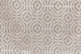 Double Width Beige Jacquard Fabric By The Metre