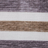 Beige And Purple Chenille Jacquard Velvet Fabric By The Metre