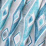 Blue Egyptian Cotton Fabric By The Metre