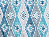Blue Egyptian Cotton Fabric By The Metre