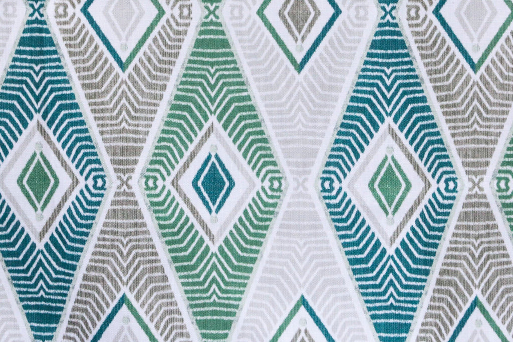 Green Egyptian Cotton Fabric By The Metre