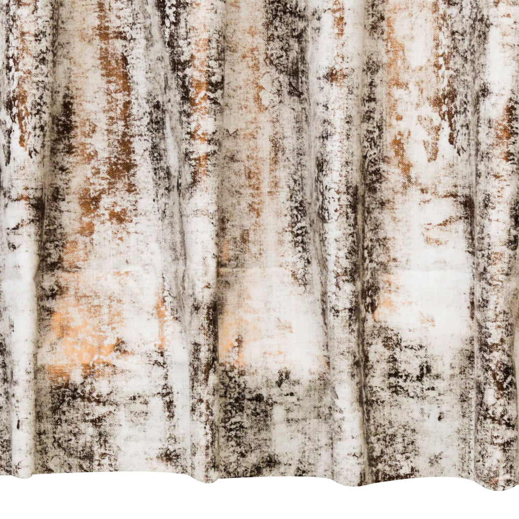 Cream I Love Foil Printed Textured Cotton Curtain Panels