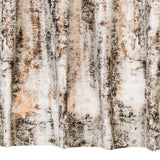 Cream I Love Foil Printed Textured Cotton Curtain Panels