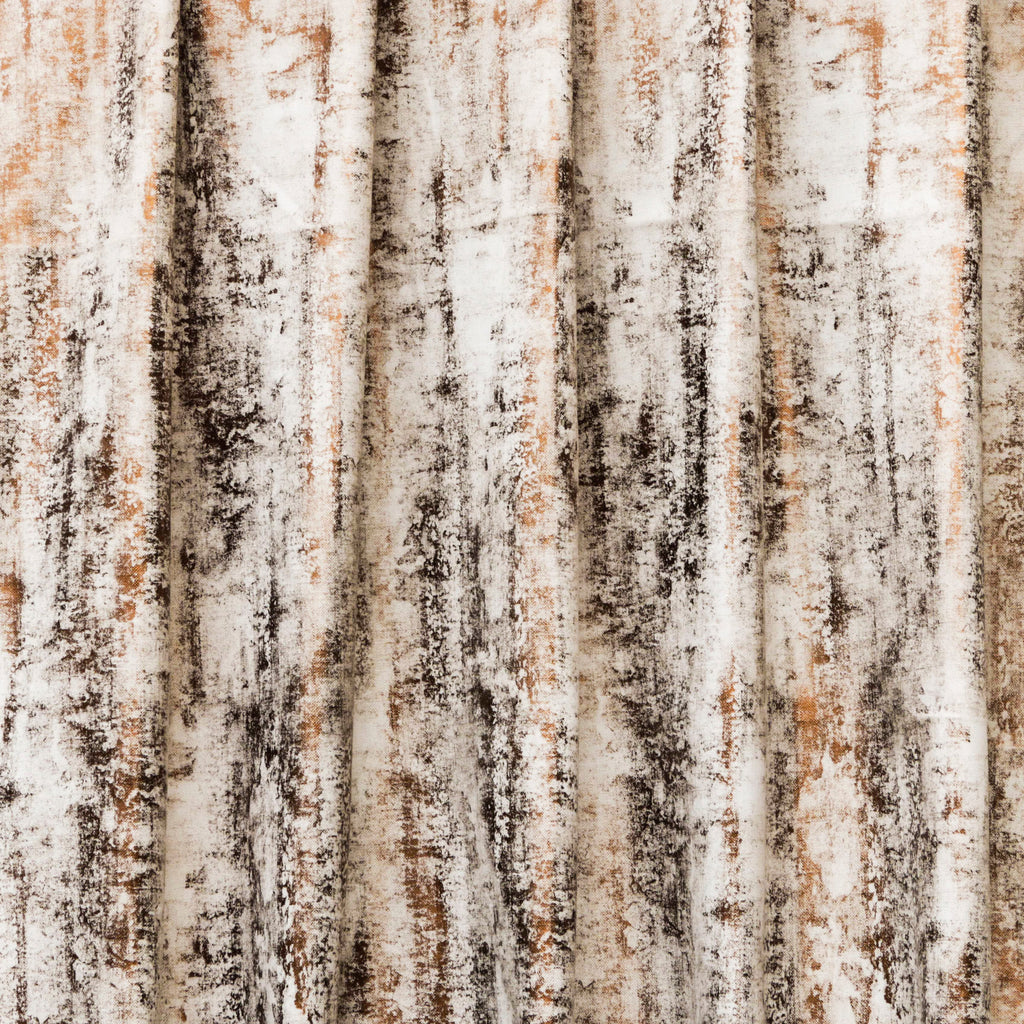 Cream I Love Foil Printed Textured Cotton Curtain Panels