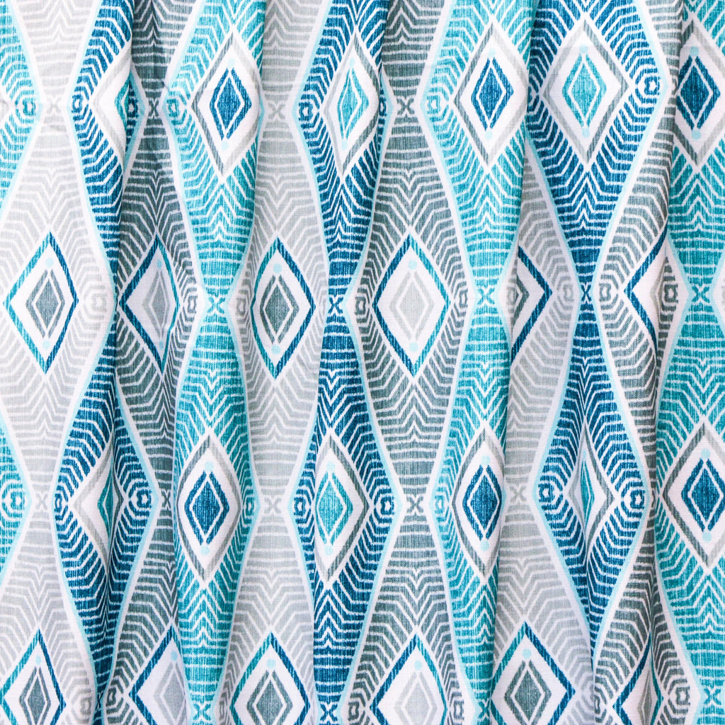 Blue Egyptian Cotton Fabric By The Metre