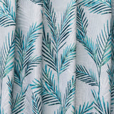Turquoise Blue Shrubs Cotton Fabric By The Metre